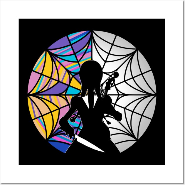 Stained Glass Wednesday Wall Art by Meca-artwork